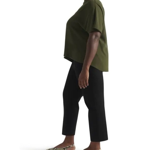 Pari Passu Maura Short Sleeve Top in Army NWT! size 16 - Picture 4 of 9